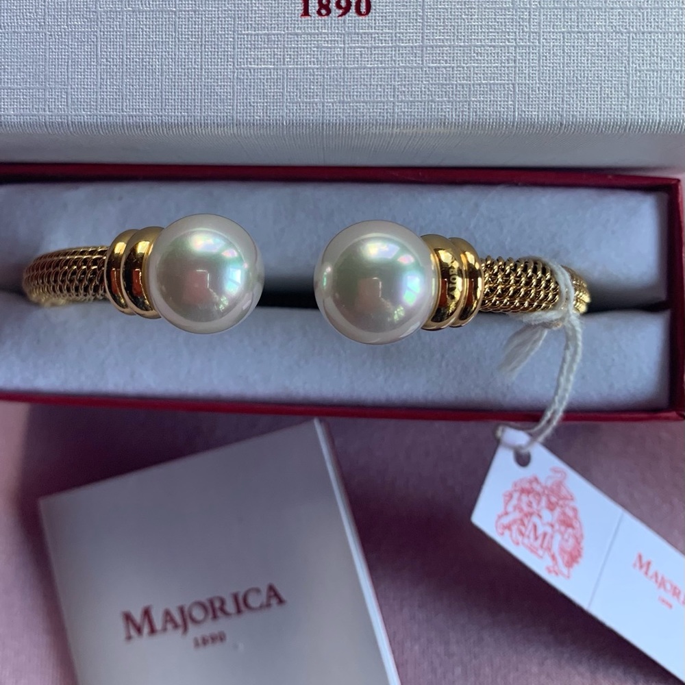 Majorica Pearl Cuff Bracelet